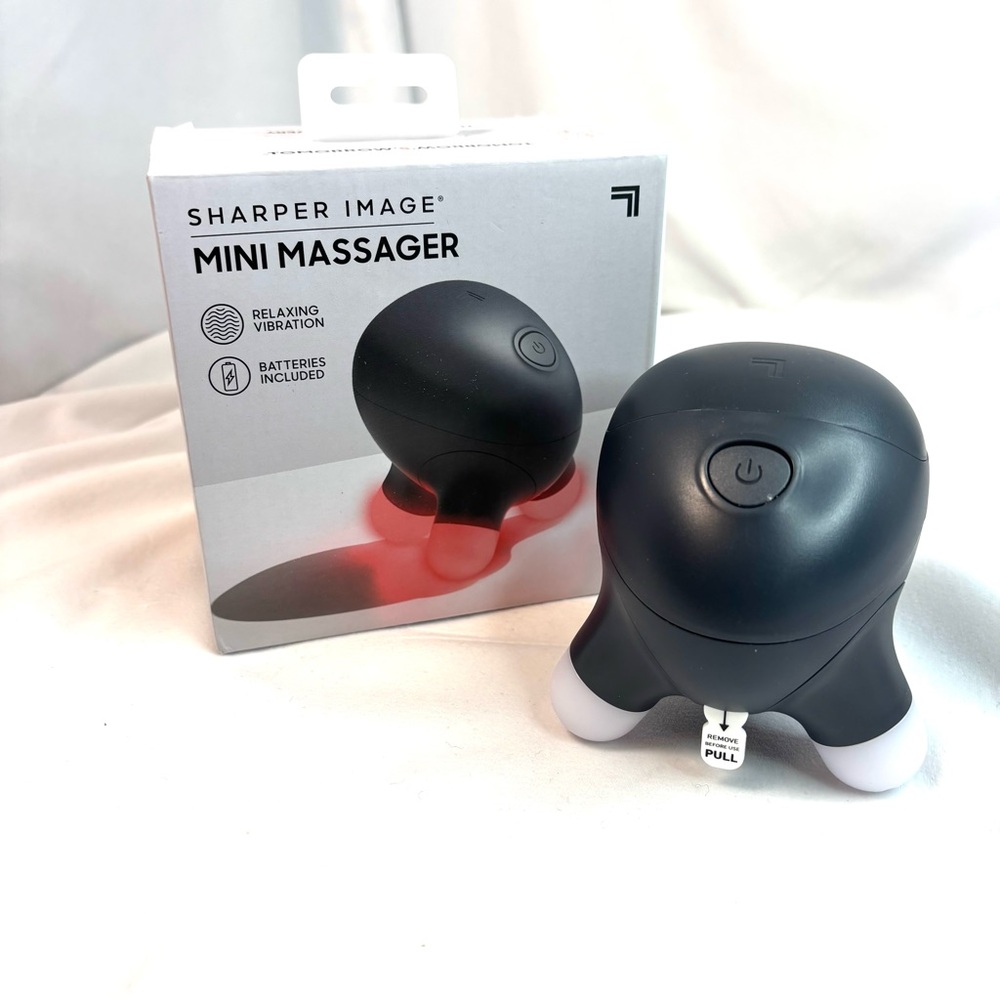 Sharper Image® Mini Massager Percussion Handheld Tool, Relaxing Vibrations Black - Picture 8 of 8